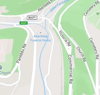 map for Aberbeeg Rugby Club