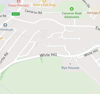 map for White Hill House