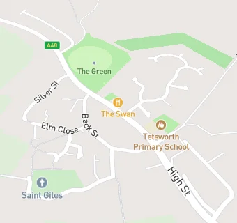 map for Tetsworth Village Hall