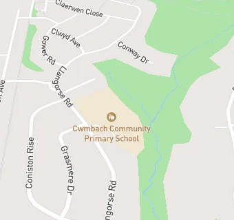 map for Cwmbach Junior School