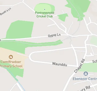 map for Cwmffrwdoer Primary School