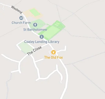 map for The Old Fox At Coaley