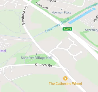 map for Sandford Village Hall