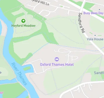 map for Oxford Thames Hotel