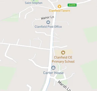 map for Blake's Kitchen - Clanfield Post Office And Stores