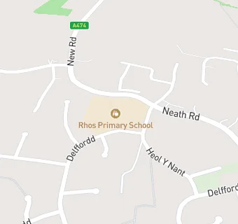 map for Rhos Primary School