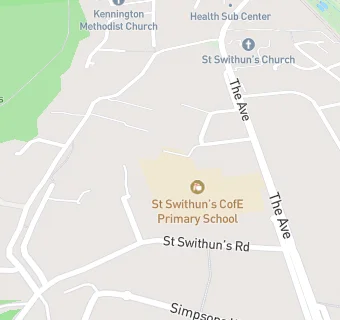 map for St Swithun's CofE Primary School