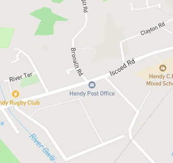 map for Community Café at Hendy Library