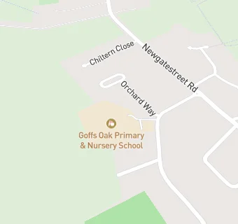 map for Goffs Oak Primary & Nursery School