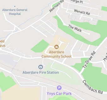 map for Aberdare Girls' Comprehensive School