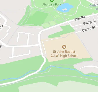 map for St John Baptist C.I.W. High School