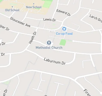 map for Moulsham Lodge Methodist Church