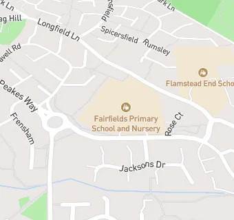 map for Fairfields Primary School and Nursery