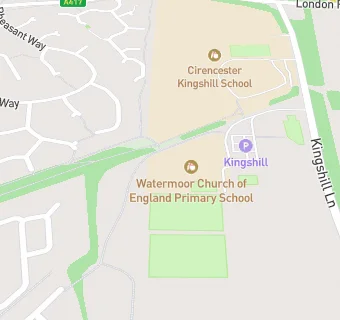 map for Watermoor Church of England Primary School