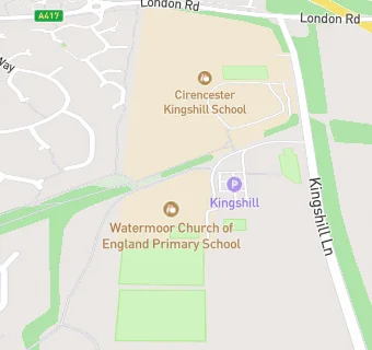 map for After And Before School Club - Watermoor Primary School