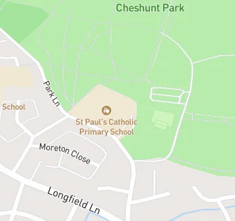 map for St Paul's Catholic Primary School