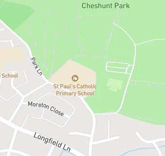 map for St Pauls Roman Catholic Jmi School