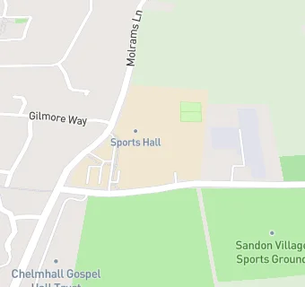 map for The Sandon School