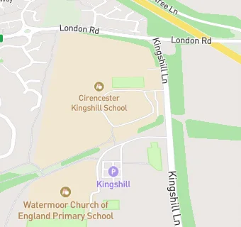 map for Cirencester Kingshill School