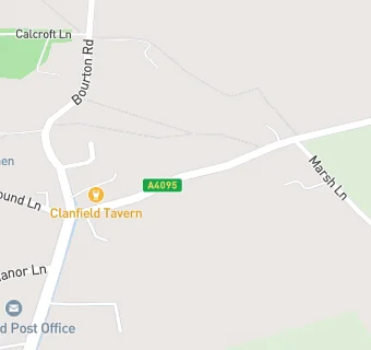 map for Clanfield Tavern