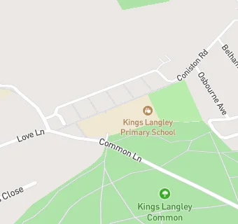 map for Kings Langley Primary School