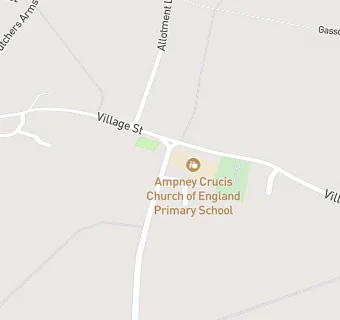 map for Ampney Crucis Church of England Primary School