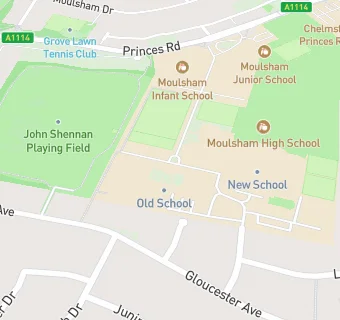 map for Moulsham High School