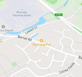 map for The Colney Fox