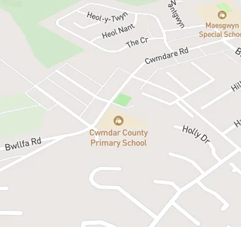 map for Cwmdare Primary School