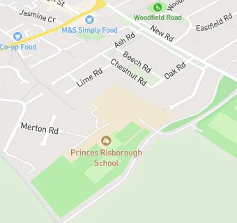 map for Princes Risborough School