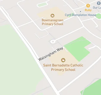 map for St Bernadette Catholic Primary School