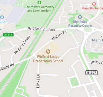 map for Widford Lodge Preparatory School