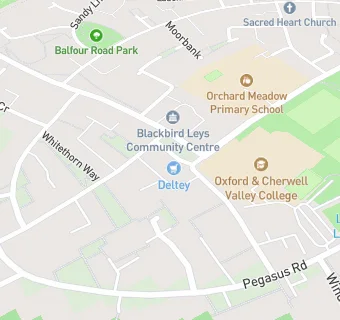 map for The Leys Pharmacy Blackbird Leys