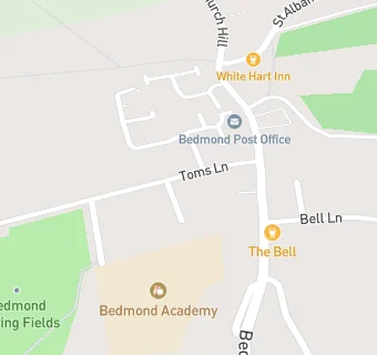 map for Bedmond Sports & Social Club