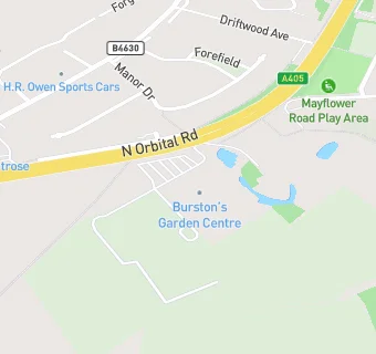 map for Burston Garden Centre & Cafe