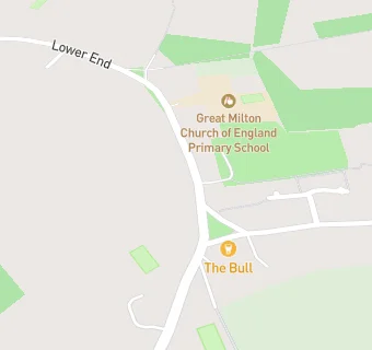 map for Great Milton Church of England Primary School