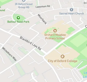 map for Blackbird Leys Community Fridge