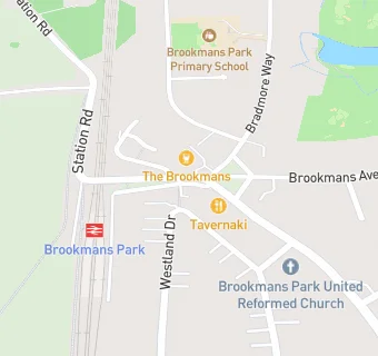 map for Brookmans Wines