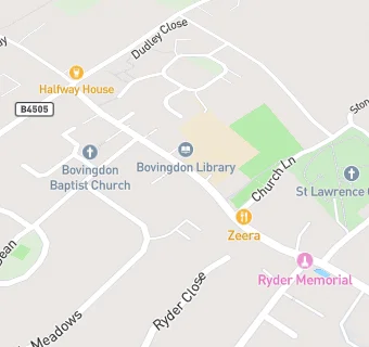 map for Bovingdon Pre-School