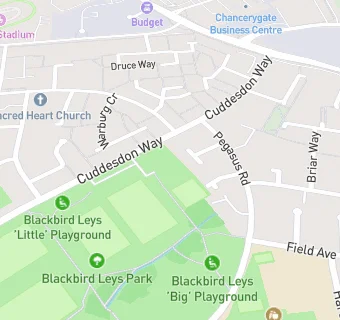 map for Blackbird Leys Bowls Club