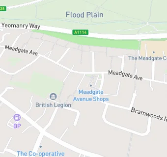 map for Meadgate Church - The Parade