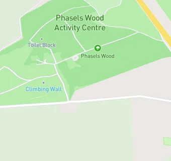 map for Phasels Wood Camp Site