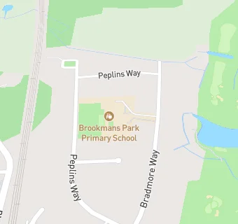 map for Brookmans Park Primary School