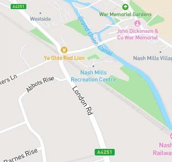 map for Kings Langley Service Station