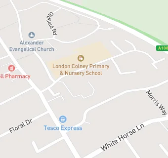 map for London Colney Primary School