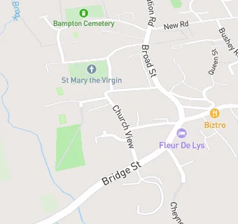 map for Bampton Bush Centre