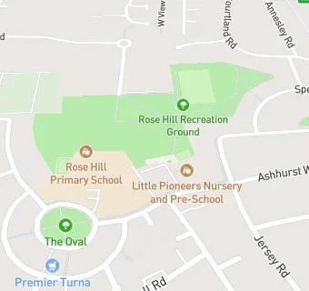 map for Rose Hill Junior Youth Club