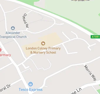 map for London Colney Nursery School