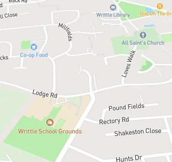 map for Writtle Infant School