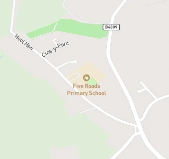 map for CLWB HWYL YSGOL PUMP HEOL